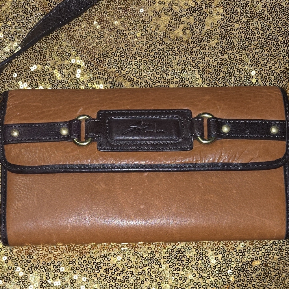Brown and Black Leather Wallet
